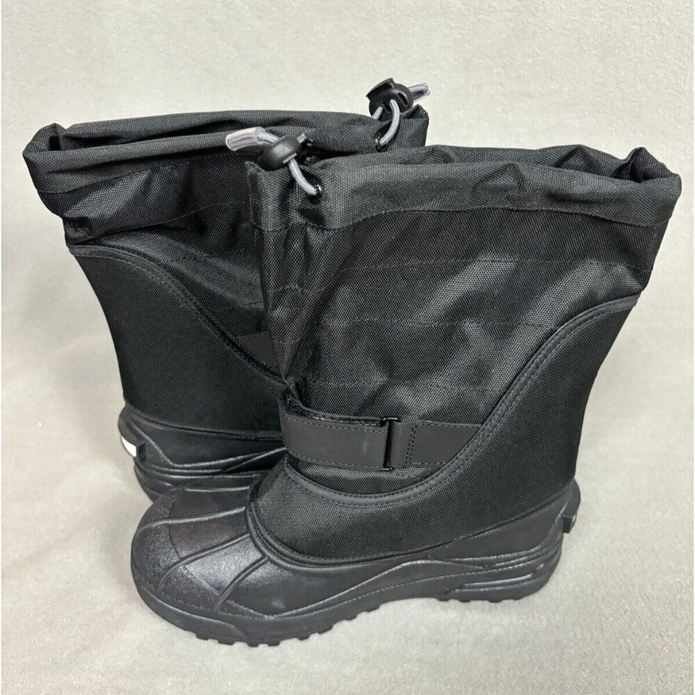 Columbia Powderbug Plus II Kids' Waterproof Snow Boots boys Black 5 NWOB - Picture 2 of 6